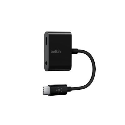 Belkin RockStar 3,5-mm-Klinken-Audio & USB-C Ladeadapter schwarz Image