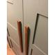 Long oak handle cabinet handle up cycled furniture handle kitchen handle, drawer handle interior design cupboard pulls wooden pull dresser
