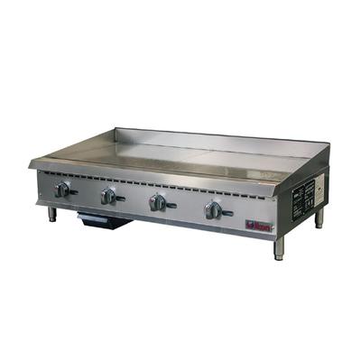 IKON IMG-48 LP 48" Gas Commercial Griddle w/ Manual Controls - 3/4" Steel Plate, Liquid Propane, Stainless Steel, Gas Type: LP