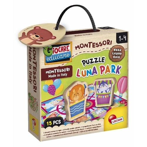 Montessori Wood Puzzle Luna Park - LiscianiGiochi