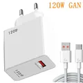 120W Gan USB Quick charge 3.0 4.0 5.0 caricabatterie USB per iPhone 14 13 12 pro mini ipad Xiaomi