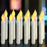 Candele senza fiamma 12 PCS candele a Led candele a batteria da 6.9 pollici candele coniche per