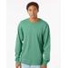 SoftShirts 220 Classic Long Sleeve T-Shirt in Pine size Large | Cotton/Canvas Blend