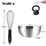 WALFOS stainless steel wire egg beater manual egg beater egg cream butter egg beater kitchen baking