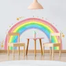 Grandi adesivi murali arcobaleno acquerello per camerette per bambini arcobaleno Boho arcobaleno