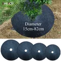 15CM-82CM Non-Woven Tree Mulch Ring Weeding Barrier Thickened Protector Mat Plant Cover Anti Grass