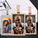 Square Memory Medallions Custom Photo Pendant Necklace Men Hip Hop Jewelry Personalized Name