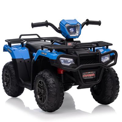 12V Kids Ride on ATV, Battery-Operated Car, Dual Speed Adjustment 1.5-2.2mph for Toddlers