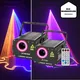 Disco Party laser light High Brightness RGB colorful DMX 512 Scanner Xmas DJ Wedding RemoteLaser