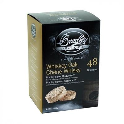 48 Pack Whiskey Oak Flavor Bisquettes Premium Hardwood Chips