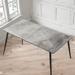 Sintered Stone Dining Table with Carbon Steel Legs - N/A