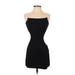 Shein Casual Dress - Mini: Black Solid Dresses - Women's Size Small