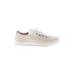 Sneakers: White Solid Shoes - Women's Size 6 - Round Toe
