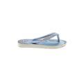 Havaianas Flip Flops: Slip-on Platform Casual Blue Color Block Shoes - Kids Girl's Size 9