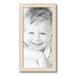 ArtToFrames 10x20 White Wash Picture Frame White Wood Poster Frame with Regular Glass and Foam Backing 3/16 inch (FBPL-4906)