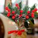 Red Berry Stems Branches Christmas Berries Decor 8 PCS Artificial Branch Craft Wreath Pick