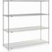 Nexel Stainless Steel Wire Shelving - Gray - 54 x 18 x 74 in.