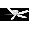 54 in. Durant Snow White Low Profile Ceiling Fan & Pull Chain