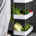 Tepsmf Rolling Storage Trolley Laundry Room Organization 3 Tier Mobile Shelving Unit Bathroom Organizer Storage Rolling Utility Trolley For Kitchen Bathroom