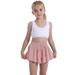 Fattazi Girls Summer Leisure Fashion Yoga Suit Running Fitness Tennis Short Skirt Trouser Pocket Sports Shorts