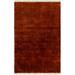 Pello 8' Round Modern Wool Bronze/Mocha/Pearl/Dark Orange/Light Brown Area Rug - Hauteloom