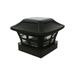 Huge Savings! Uhuya Solar Post Lights Outdoor Fence Cap Light for Posts Patio Garden Decoration White Lighting Black Lighting Solar Outdoor Post Cap Lights Light for Fence Black