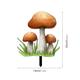 NUOLUX Garden Mushroom Decoration Acrylic Mushroom Lawn Sign Stake Acrylic Yard Stake