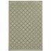 8 x 11 ft. Gray Geometric Stain Resistant Indoor & Outdoor Rectangle Area Rug - Gray and Ivory - 8 x 11 ft.