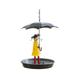 COFEST Home Decoration New Bird Feeder Metal Hanging Chain Girl and Umbrella Bird Feeder for Wild Birds Creative Bird Feeders for Outdoors Hanging Window Bird Feeder for Bird Lovers Multicolor