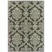 8 x 10 ft. Gray Floral Stain Resistant Indoor & Outdoor Rectangle Area Rug - Gray - 8 x 10 ft.