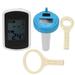 Delaman Pool Thermometer Floating Solar Wireless Thermometer Waterproof Swimming Pool Water Temperature Monitor