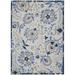 7 x 10 ft. Blue & Gray Indoor & Outdoor Area Rug - Blue Gray - 7 x 10