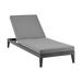 80 in. Jax Patio Adjustable Chaise Lounge Chair Gray & Black