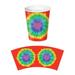 9 Ozs Tie-Dyed Beverage Cups - Pack of 12