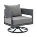 Argiope Outdoor Patio Swivel Rocking Chair Grey