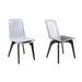 35 in. Island Outdoor Patio Rope Dining Chair Earth & Silver - Set of 2