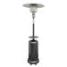 48000 BTU Steel Propane Cylindrical Pole Standing Patio Heater Silver