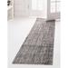 Rugs.com Jill Zarin Shaggy Chic Collection Rug â€“ 2 7 x 10 Runner Pepper Gray Shag Rug Perfect For Hallways Entryways