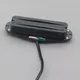 Fleor Full Black Alnico 5 Hot Dual Rails Pickup Mini Humbucker Pickup 4 Leiter für st/sq Gitarre