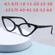 Vintage Damen brille Cat Eye Brille Kristall Brillen Myopie Brillen Dioptrien minus-2020-2021