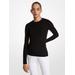 Michael Kors Super Cashmere Long-Sleeve Shirt Black S