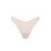Plus Size Women's The Thong - Mesh by CUUP in Sand (Size 2 / S)