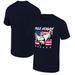 Men's Ripple Junction Navy Hulk Hogan American Flag Graphic T-Shirt