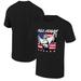 Men's Ripple Junction Black Hulk Hogan American Flag Graphic T-Shirt