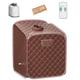 Multigot Portable Steam Sauna, Folding Personal Sauna Tent with Remote Control, Folding Chair and Foot Massage Roller, Full Body Steam Spa for Therapy Detoxify Slimming (Coffee)