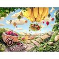 ANSNOW Puzzle Wooden Adult Puzzle 1000 Piece Fruit World Painting Home Decor Educational Toy Decompression Game Puzzle Jigsaws