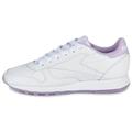 Reebok Women's Classic Leather Sneaker, FTWR White/FTWR White/Purple Oasis, 5.5 UK