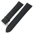 UNCASO Nylon Canvas Watchband 19mm 20mm 21mm 22mm for Tissot Watch Strap (Color : Black black, Size : 21MM)