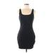 Express Casual Dress - Mini: Black Solid Dresses - Women's Size Medium Petite