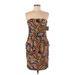 an original MILLY of New York Casual Dress - Mini Open Neckline Sleeveless: Brown Dresses - New - Women's Size 8